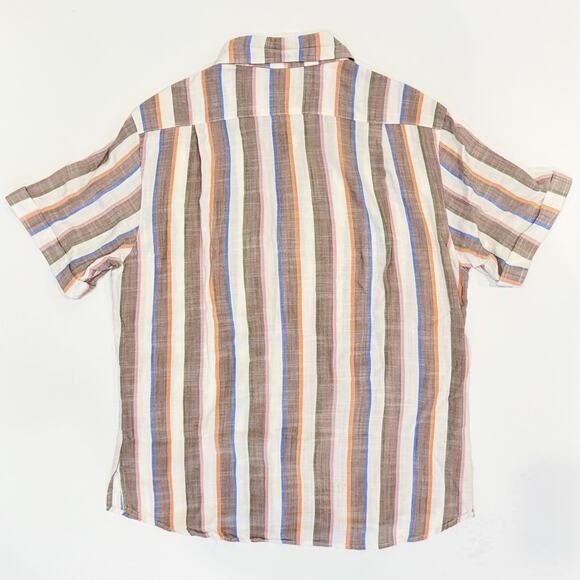 Seaplane Men’s Striped Cotton Shirt Size L - Picture 2 of 6